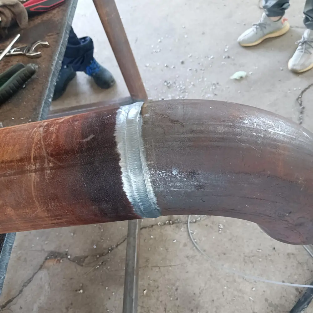 Chemical pipeline double-sided forming welding